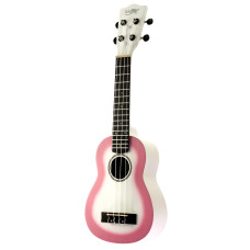 Kaimana UK-21 WHS Укулеле сопрано, цвет бело-розовый