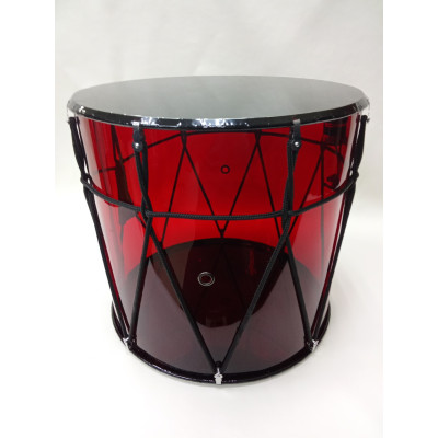MZ-B13RplexKB-M Барабан кавказский 13", со звукоснимателем, красный прозрачный в чехле, MEZZO