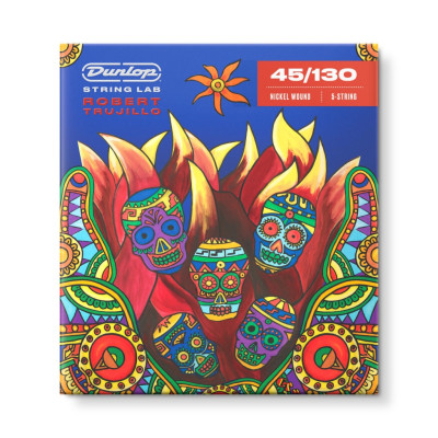 RTN45130 Robert Trujillo Комплект струн для 5-струнной бас-гитары, никель, 45-130, Dunlop