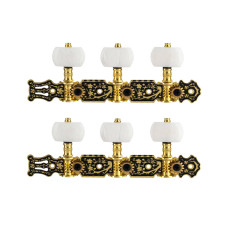 AO-020HV1P Комплект колковой механики на планке, черный/золотой, Alice