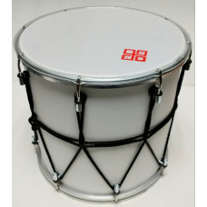 BK-10Bv Барабан кавказский 10" с верёвкой, 25х25,4см, белый, Мастерская Бехтеревых