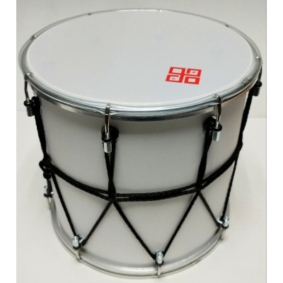 BK-10Bv Барабан кавказский 10" с верёвкой, 25х25,4см, белый, Мастерская Бехтеревых