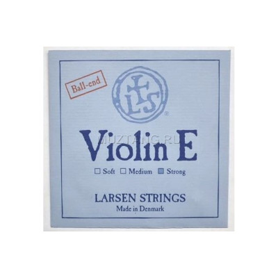 LARSEN Original струна E (Ми) для скрипки 4/4, сильное натяжение, углеродистая сталь, шарик