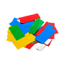 OMCMCL Конфетти металлизированное 20х50мм, разноцветный, упаковка 1 кг, Foix