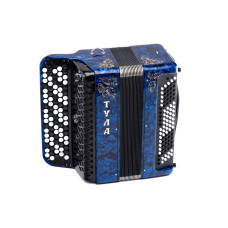 BN-37-BL Баян ученический двухголосный "Тула-209", 92/55х100-II, синий, Тульская Гармонь BN-37-BL Баян ученический двухголосный "Тула-209", 92/55х100-II, синий, Тульская Гармонь