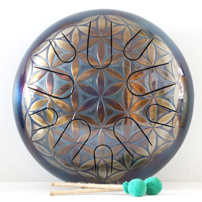 AL30-F-FL Глюкофон 30см Цветок Жизни, F# Major, Мастерская Алатырь