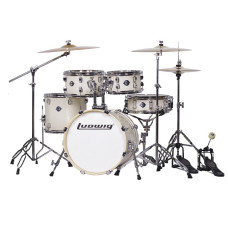 LC196-2 Accent Pro Барабанная установка, белая, 2 коробки, Ludwig LC196-2 Accent Pro Барабанная установка, белая, 2 коробки, Ludwig