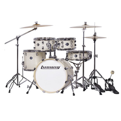 LC196-2 Accent Pro Барабанная установка, белая, 2 коробки, Ludwig