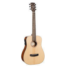 Earth-GO-OP-wbag Earth Series Трансакустическая гитара, цвет натуральный, с чехлом, Cort