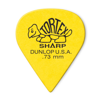 412P.73 Tortex Sharp Медиаторы 12шт, толщина 0,73мм, Dunlop