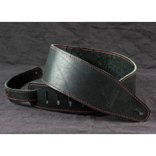 LS.BASS.002 Ремень для гитары/бас-гитары, кожаный, черный, LionStraps