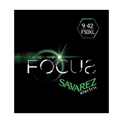 F50XL Focus Комплект струн для электрогитары, никелированные, 9-42, Savarez