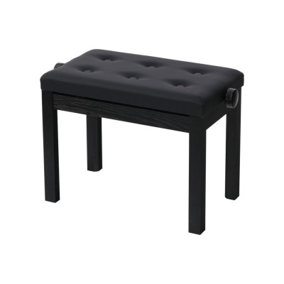 HY-P310-SATIN-BLACK Банкетка, матовый черный, искусственная кожа, Rin