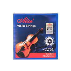 A703 Комплект струн для скрипки, никель Alice