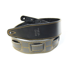 FL60045L21L Leather 21 Ремень для гитары, кожаный, черный, Fidel