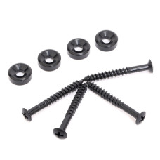 MX0883BK-4 Крепление грифа электрогитары/бас-гитары, 4шт, черное, Musiclily