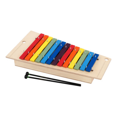 SAM1-С Металлофон альт, 13+3 нот, С1-A2, на резонаторе, цветные пластины, Sinkopa