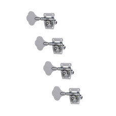 M446-4 Колки для бас-гитары, 4 правых, хром, Musiclily
