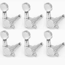 MX0693-6 Колки для гитары, 6л, хром, Musiclily