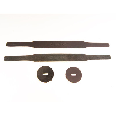 GRT-1 Ремни для оркестровых тарелок, кожа, черные, Grig