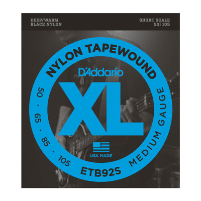 ETB92S Tapewound Комплект струн для бас-гитары, Medium, 50-105, Short Scale, D'Addario