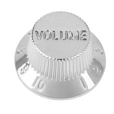 MX0619 Ручка потенциометра Strat Style, Volume, метрическая, хром, Musiclily MX0619 Ручка потенциометра Strat Style, Volume, метрическая, хром, Musiclily