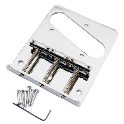 MX0832 Бридж для электрогитары Telecaster, хром, Musiclily