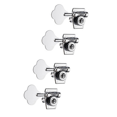 GB400-4R-CR Колки для бас-гитары, 4 правых в линию, хром, Paxphil