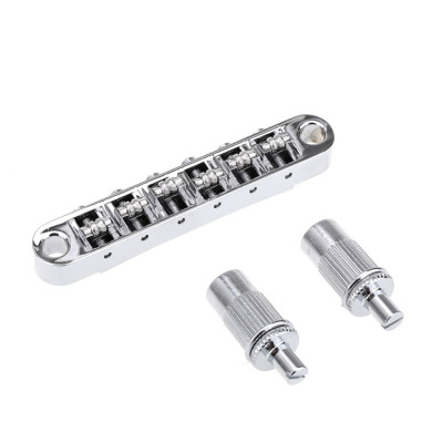 MX1707CR Бридж Tune-O-Matic роликовый для Les Paul, хром, Musiclily