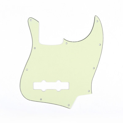 MX0408 Пикгард для бас-гитары Jazz Bass, 3 слоя, мятно-зеленая, Musiclily