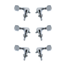 AS-016P Комплект колков 3+3, хром, маленький бутон, Alice