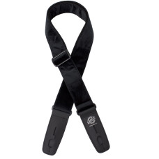 LIS-018-CV2-BLK Ремень для гитары с блокировкой, бархат, чёрный, Lock-It Straps, D'Andrea