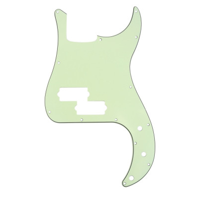 MX1155MT Пикгард для бас-гитары Precision Bass, 3 слоя, мятно-зеленая, Musiclily