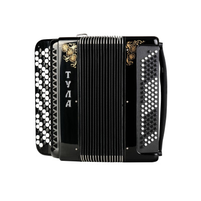 BN-37-BK Баян ученический двухголосный "Тула-209", 92/55х100-II, черный, Тульская Гармонь