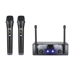 XLINE MD-262A-A Радиосистема двухканальная c двумя ручными передатчиками, фикс. частота