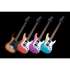 SL810-PUBT Электрогитара со встроенным процессором, фиолетовая, GTRS