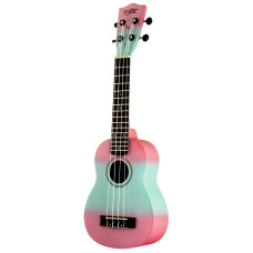 Kaimana UK-21 LBPK Укулеле сопрано, цвет сине-розовый