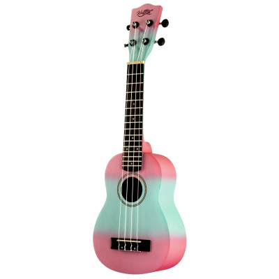 Kaimana UK-21 LBPK Укулеле сопрано, цвет сине-розовый