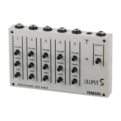 LILLIPUT-5D Микшерный пульт, 1 линейный/ 4 микрофонных входа, Yerasov