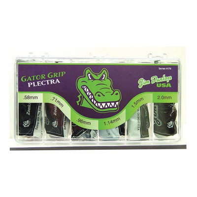 4170 Gator Grip Коробка медиаторов, 360шт, 6 толщин, Dunlop