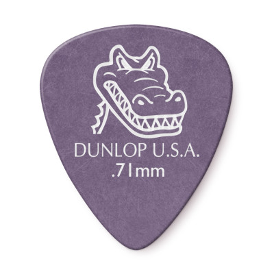 417P.71 Gator Grip Медиаторы, 12шт, толщина 0,71мм, Dunlop