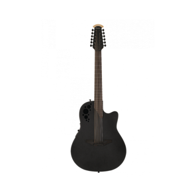 OVATION 2058TX-5 Elite T Deep Contour Cutaway Black Textured 12-струнная электроакустическая гитара