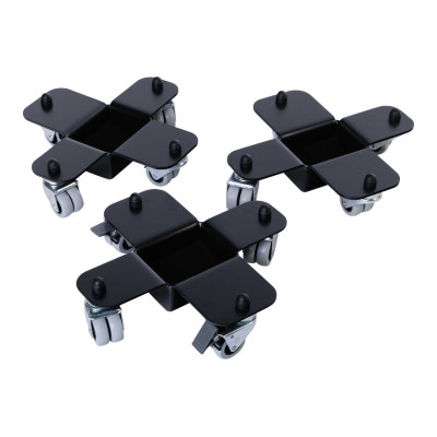 AGPST-1BK Комплект транспортировочных роликов для рояля (3шт), черный, Aurora