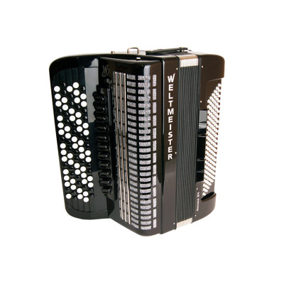 Romance874-IV-120/87-BKIS Romance 874 Аккордеон кнопочный 87/120/IV/11/5, черный, Weltmeister