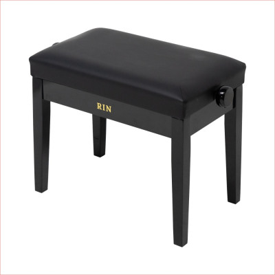 LB-11BKG Банкетка, черная глянец, искусственная кожа, Rin