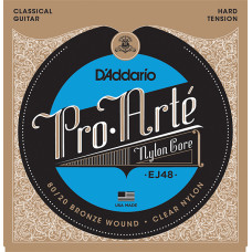 EJ48 PRO ARTE Струны для классической гитары нейлоновые Hard D`Addario