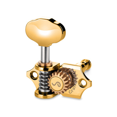 10510523.41.30 GrandTune Комплект одиночной колковой механики, 3л+3п, золото, Schaller