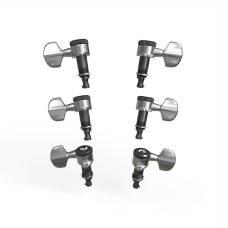 PWAT-331L Auto-Trim Колки для гитары, 3+3, локовые, хром, D'Addario