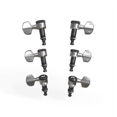 PWAT-331L Auto-Trim Колки для гитары, 3+3, локовые, хром, D'Addario