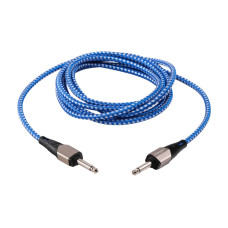 FICB-007(Braided)-BW Кабель инструментальный, синий/белый, 3м, Flanger